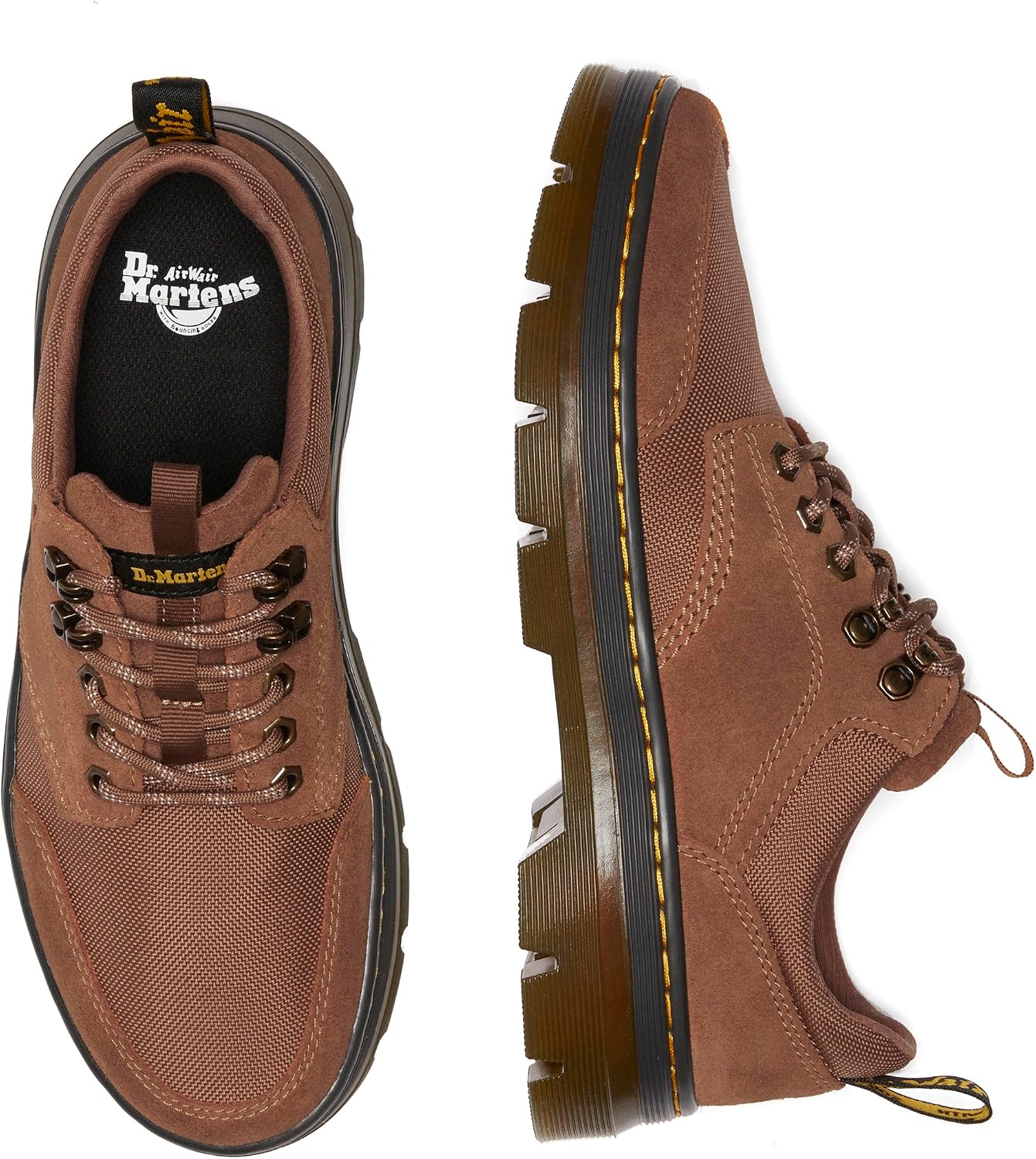 Dr. Martens Reeder Leather Desert Brown Bronx Suede+extra Tough 5050