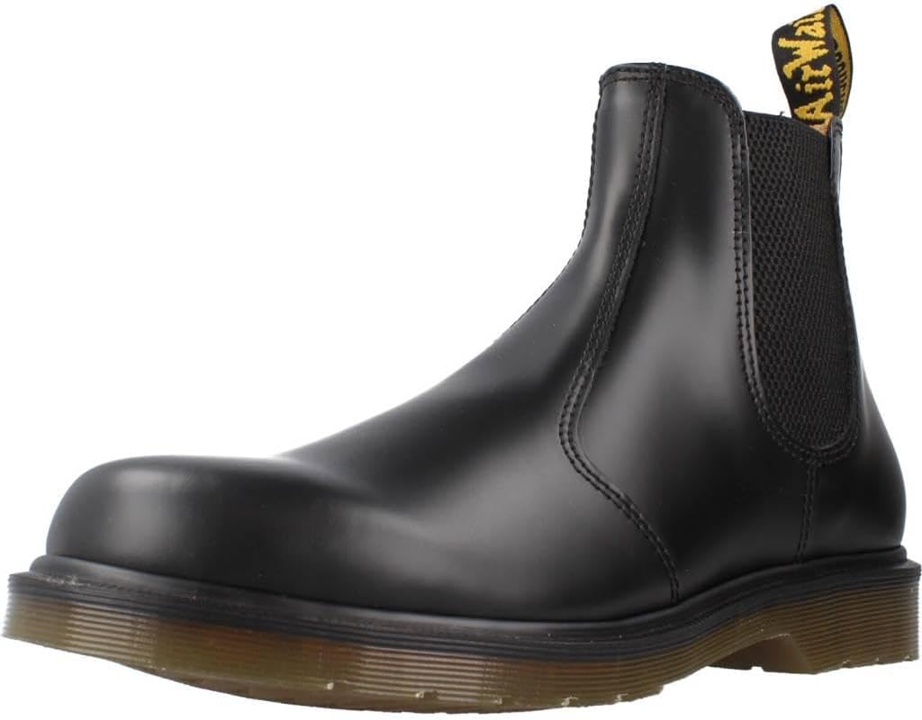 Dr. Martens Unisex 2976 Smooth Leather Chelsea Boot, Black, 6 Women5 Men