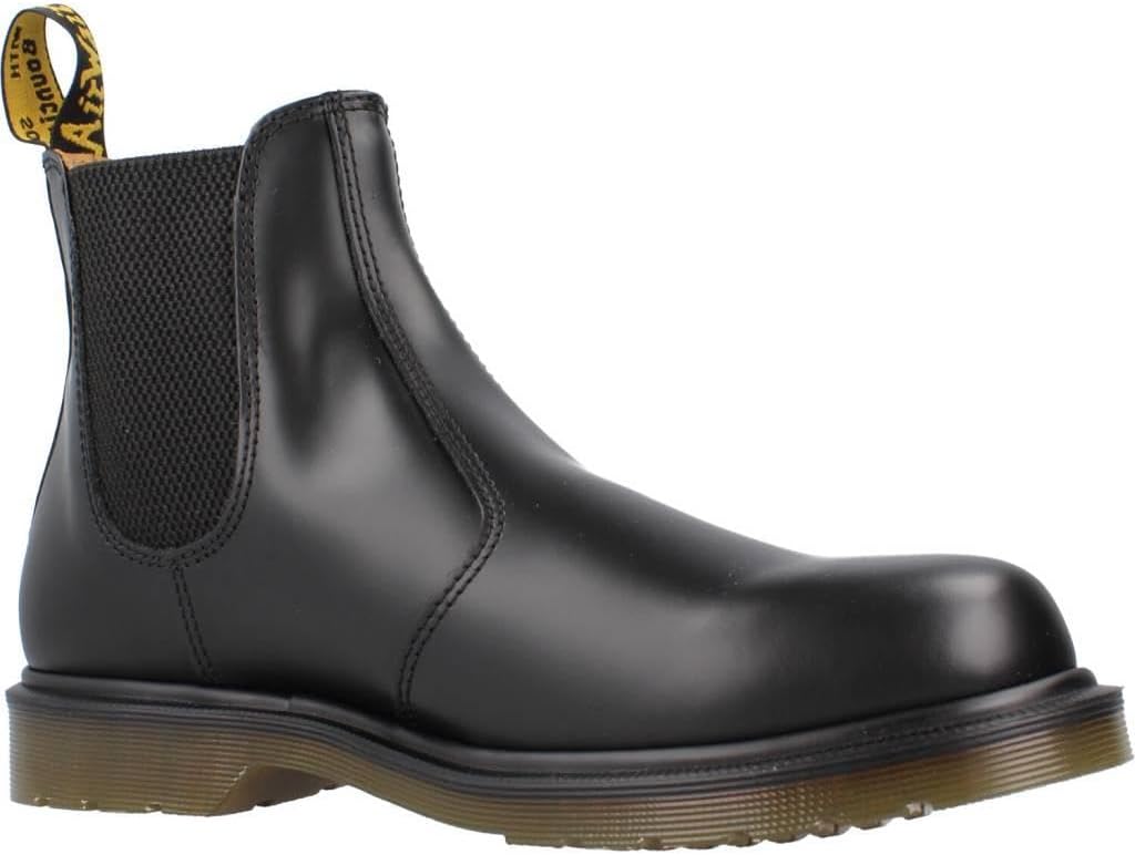 Dr. Martens Unisex 2976 Smooth Leather Chelsea Boot, Black, 6 Women5 Men