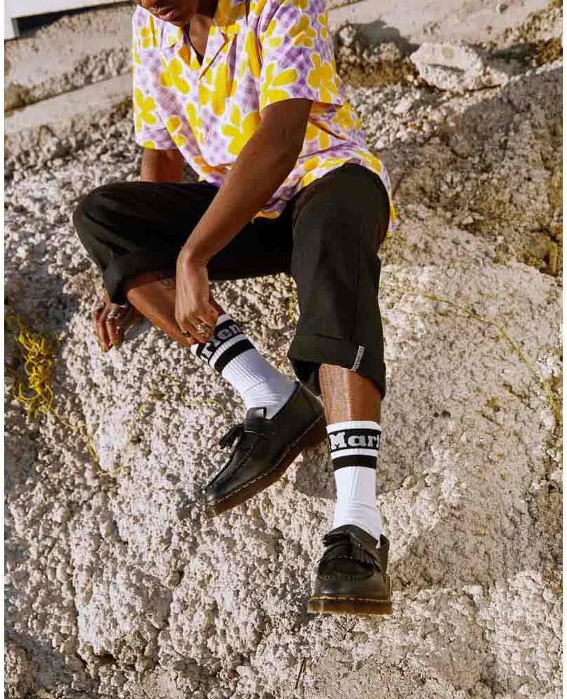 Dr. Martens Women's Vegan Adrian Black Felix Rub Off