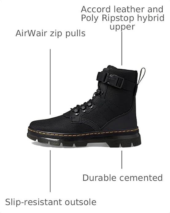 Dr. Martens Unisex Adult Combs Tech II Black