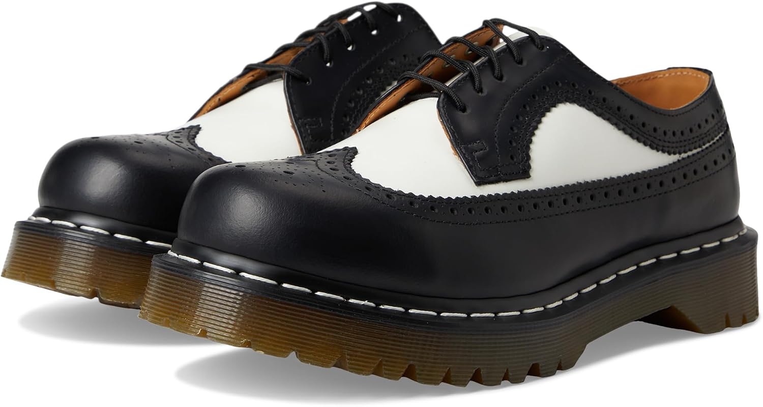 Dr. Martens Unisex 3989 Bex Brogue Shoes BlackWhite