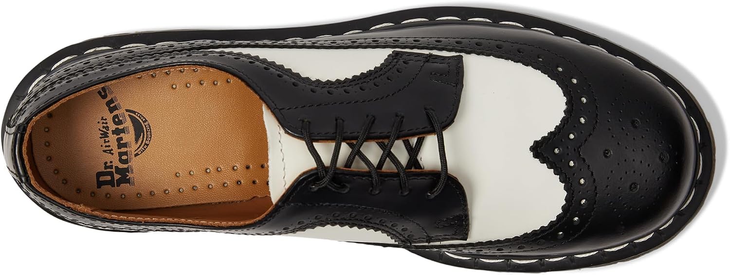 Dr. Martens Unisex 3989 Bex Brogue Shoes BlackWhite