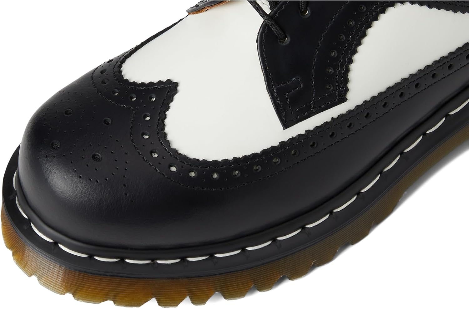 Dr. Martens Unisex 3989 Bex Brogue Shoes BlackWhite