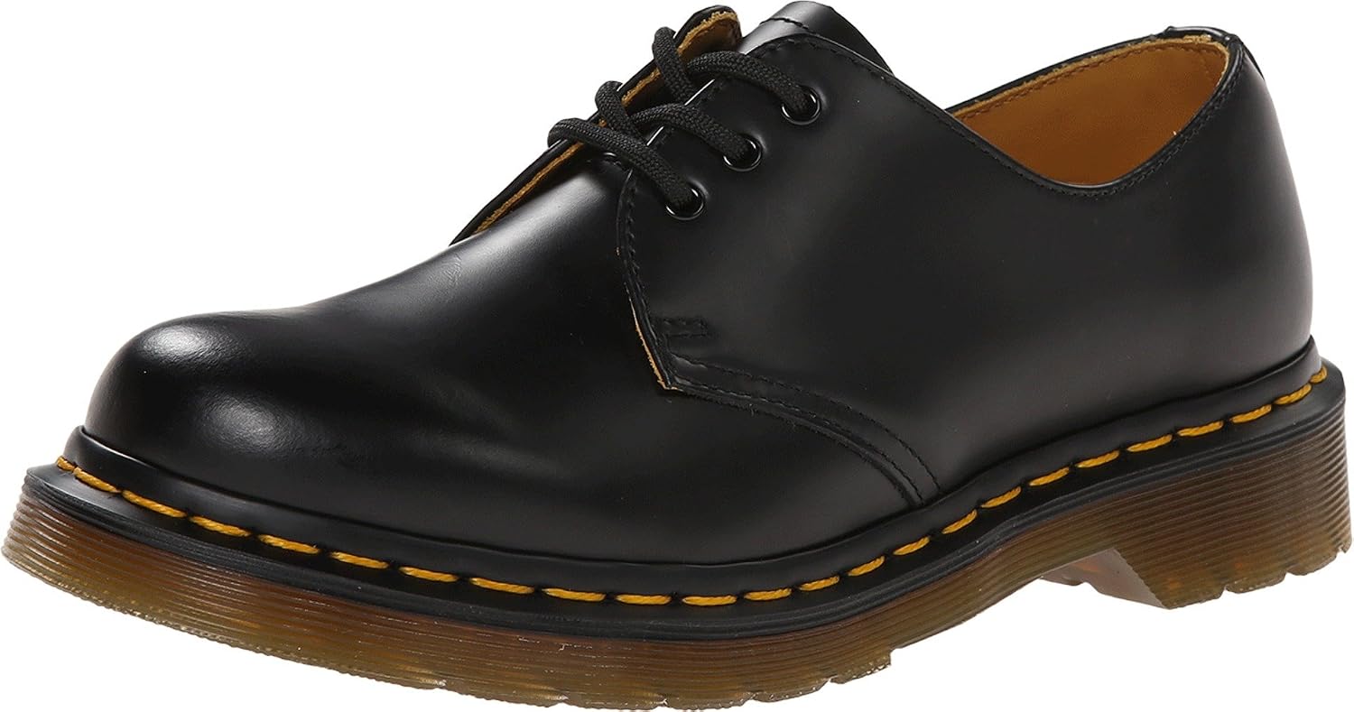 Dr. Martens Womens 1461 Slip Resistant Oxford Shoes Black