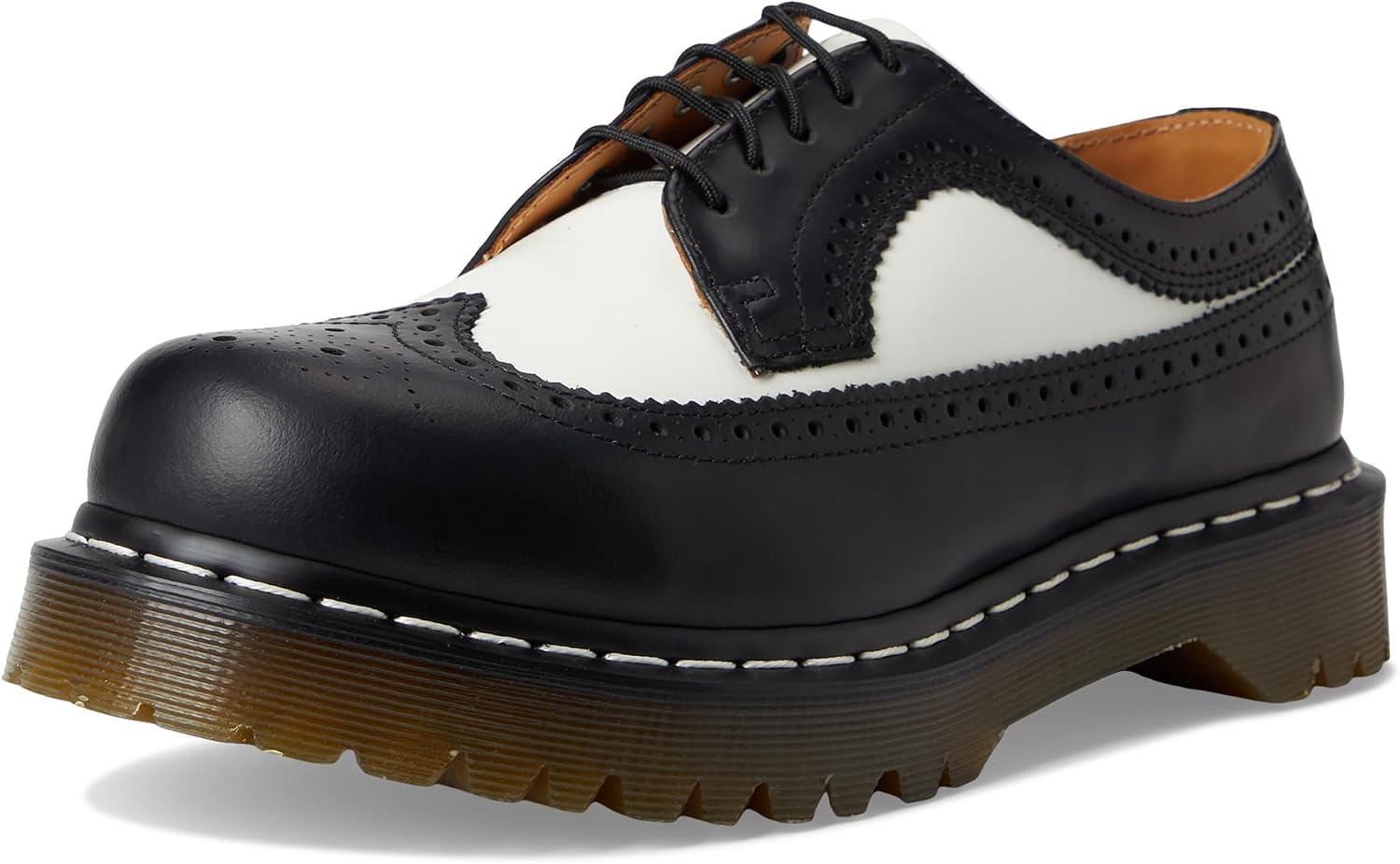 Dr. Martens Unisex 3989 Bex Brogue Shoes BlackWhite Smooth