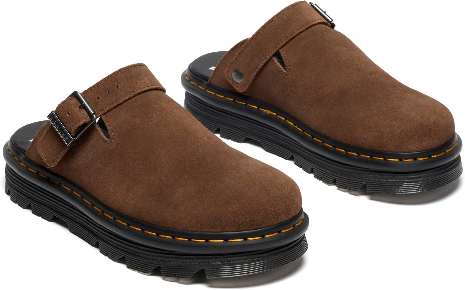 Dr. Martens Unisex Adult Zeb Zag Mule Dark Brown Bronx Suede