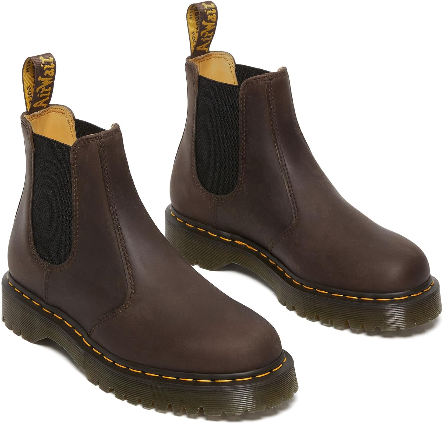 Dr. Martens Unisex Adult 2976 Bex Smooth Leather Chelsea Boot Dark Brown Crazy Horse