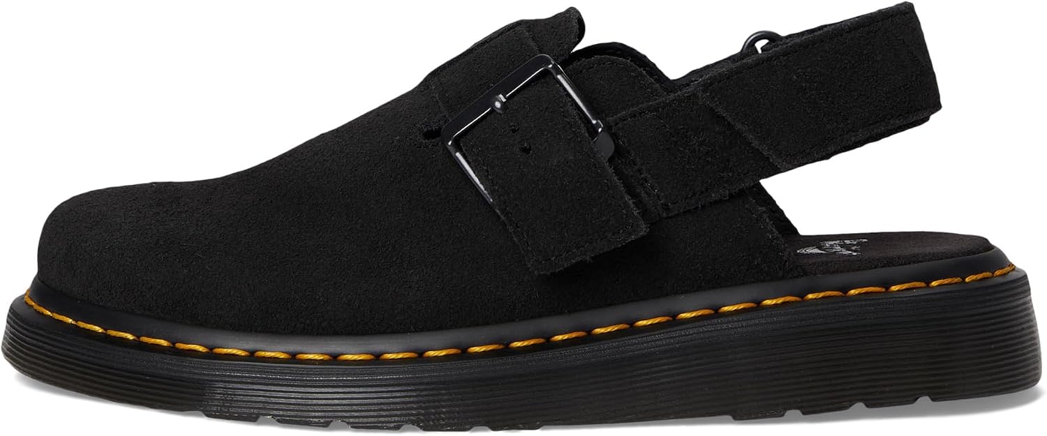 Dr. Martens Men's Jorge Ii Suede Slingback Mules Black 2