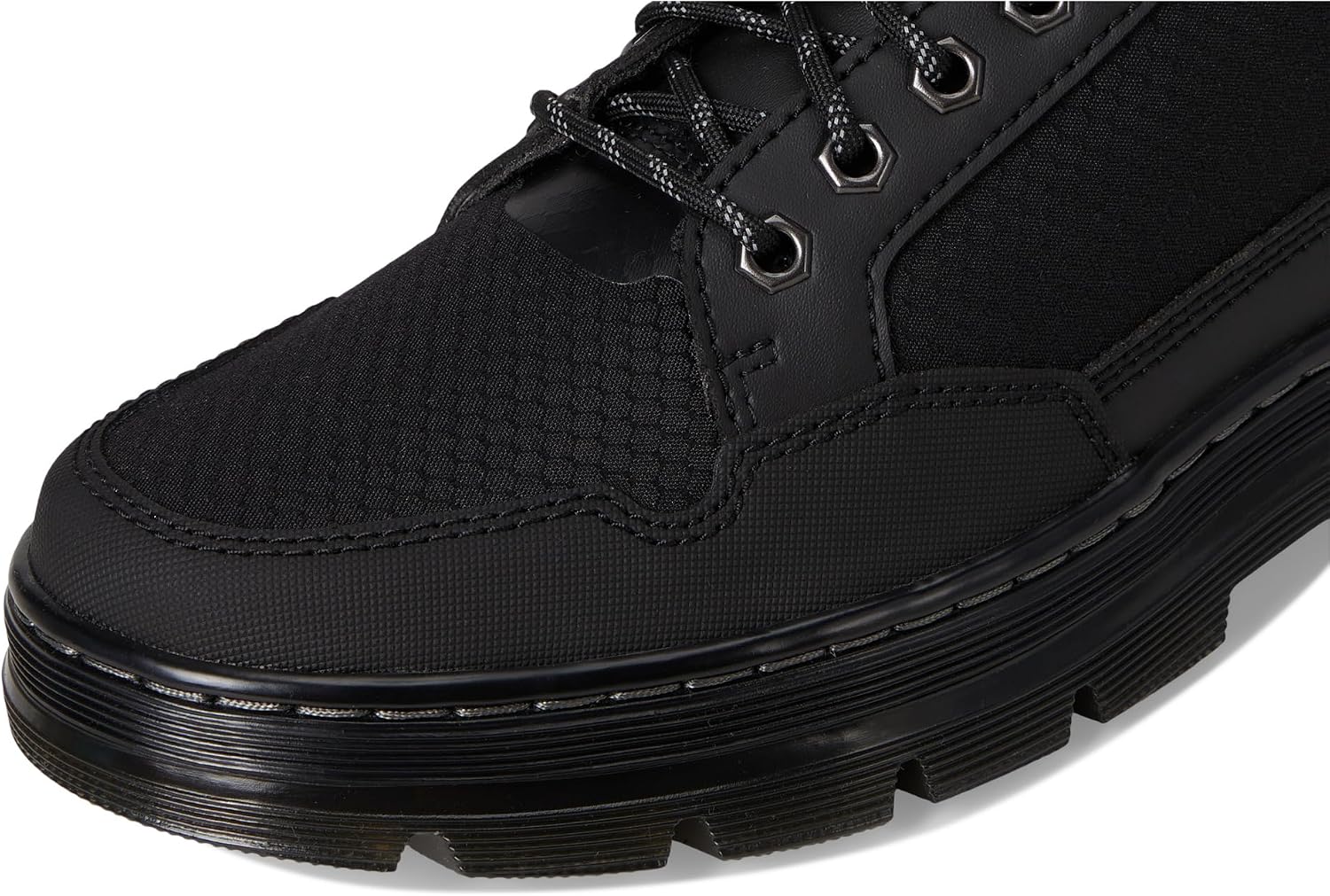 Dr. Martens womens Combs Tech Mk .02 Boot Black Recycled Hex Canvas+ajax