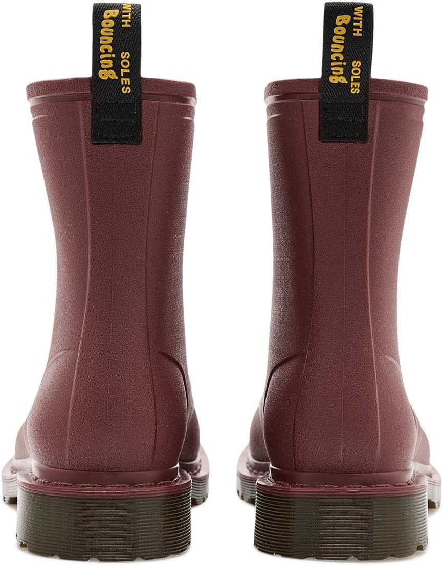 Dr. Martens, Unisex, 1460 Rain, Cherry Red, Mens, 5, Womens, 6, Medium