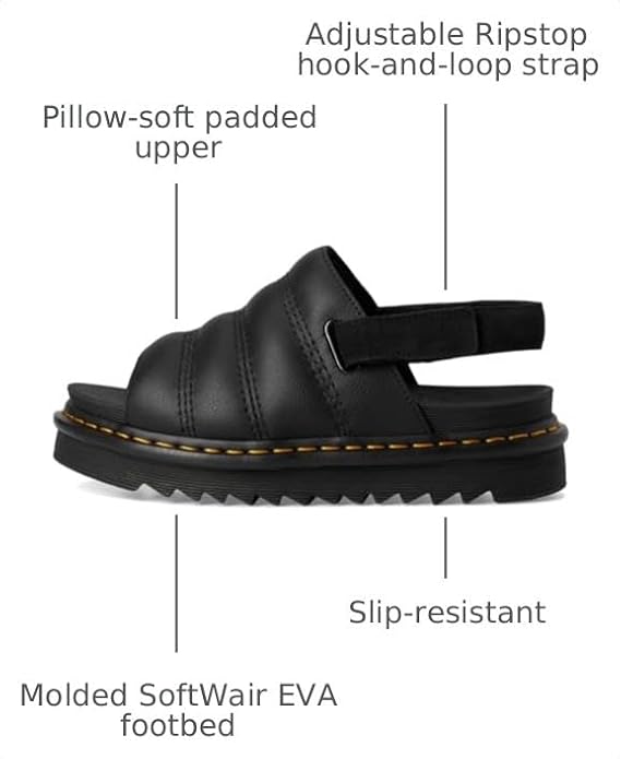 Dr. Martens Unisex Kole Sandal Black