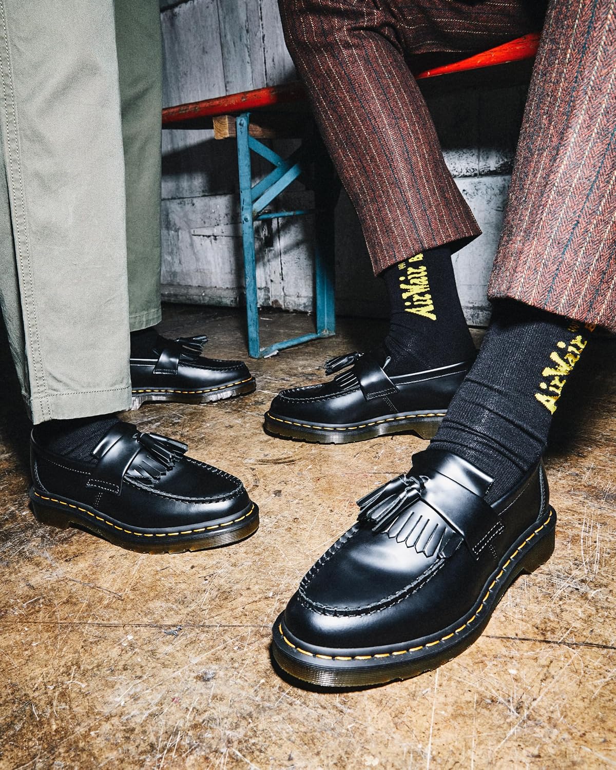 Dr. Martens Unisex Adrian Slip-On Loafer Black Smooth