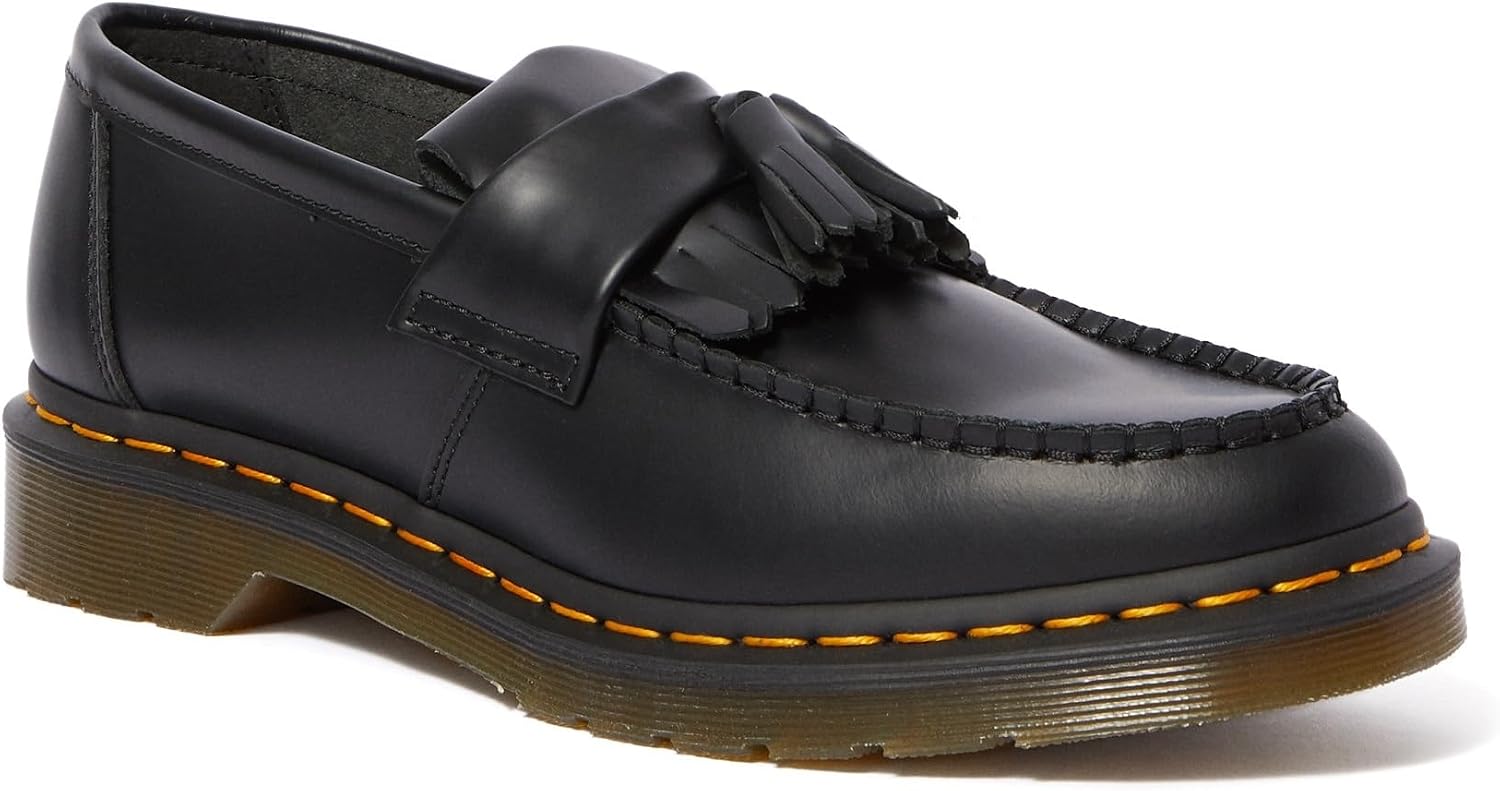 Dr. Martens Unisex Adrian Slip-On Loafer Black Smooth