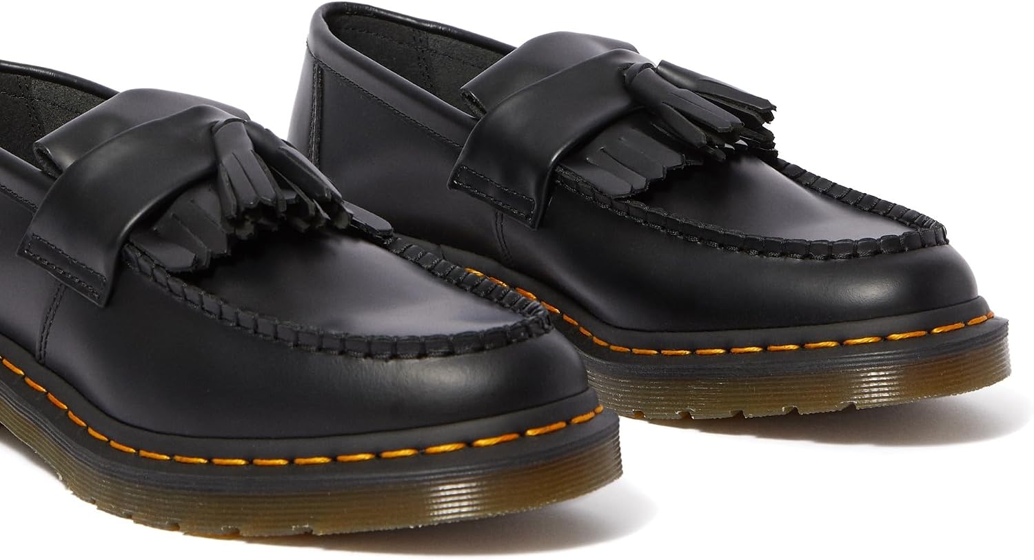 Dr. Martens Unisex Adrian Slip-On Loafer Black Smooth