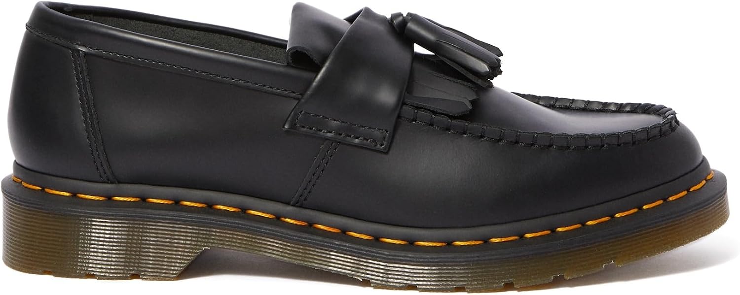 Dr. Martens Unisex Adrian Slip-On Loafer Black Smooth