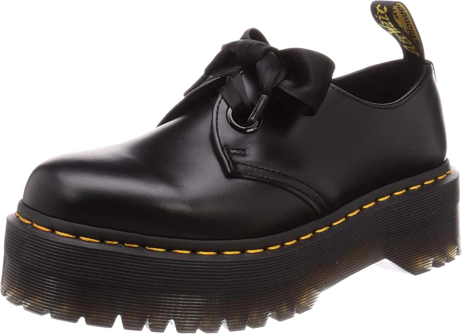 Dr. Martens Women's Holly Leather Quad Shoe Black Buttero