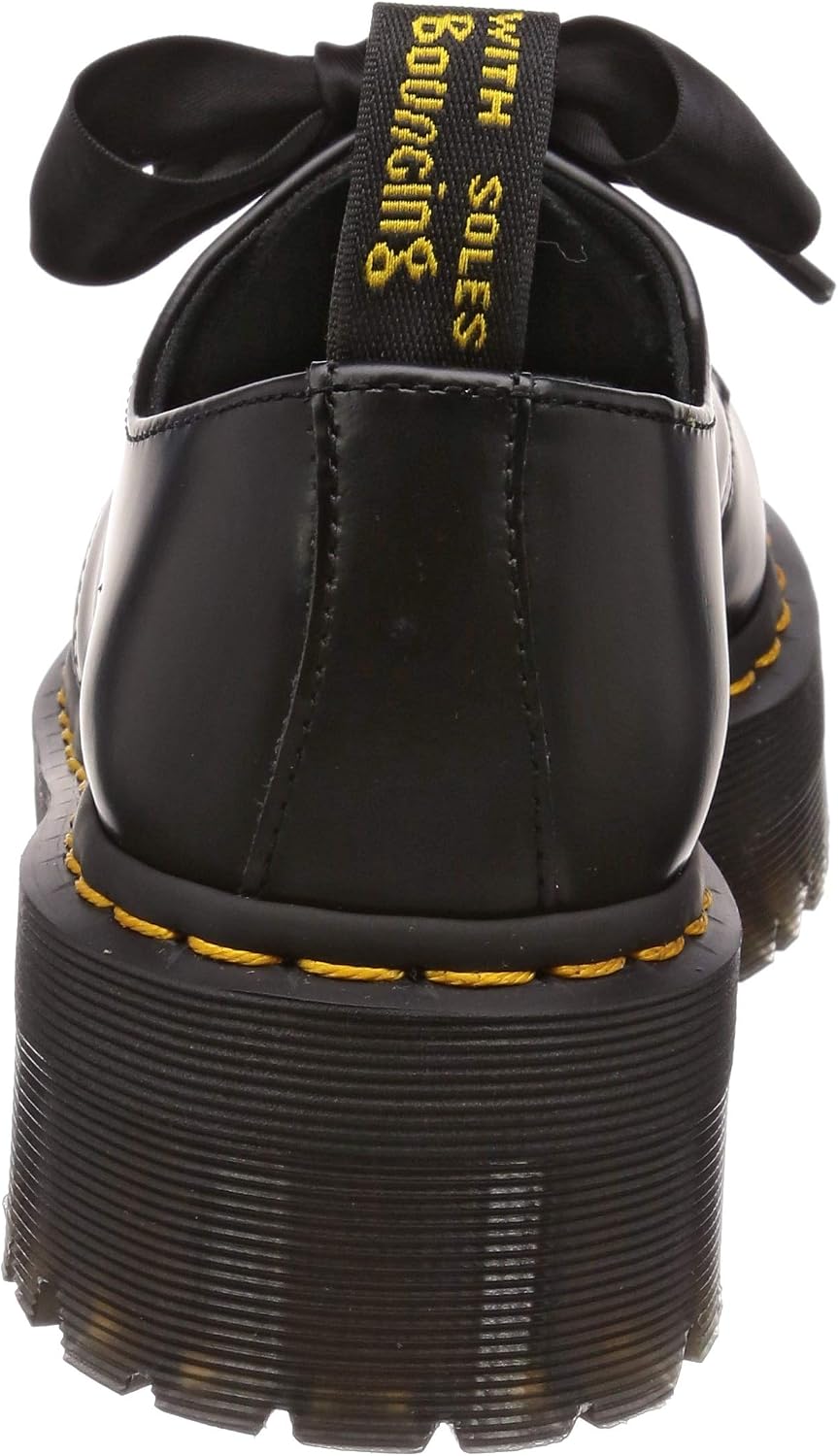 Dr. Martens Women's Holly Leather Quad Shoe Black Buttero
