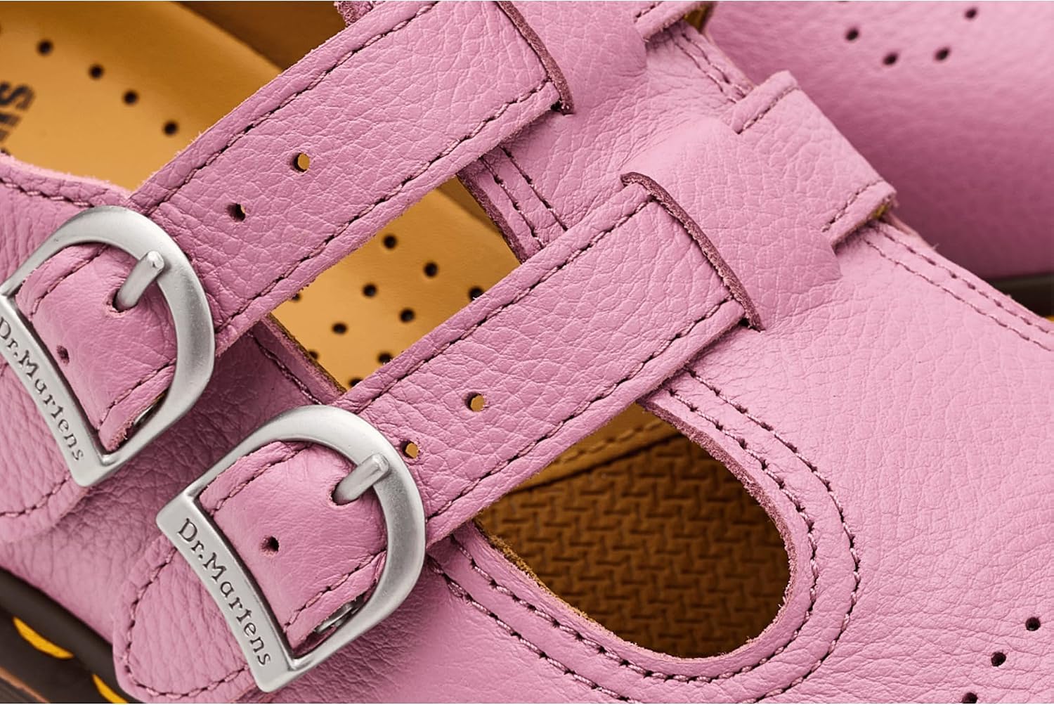 Dr. Martens Women's 8065 Mary Jane Leather Flat Shoe Dusty Rose Virginia