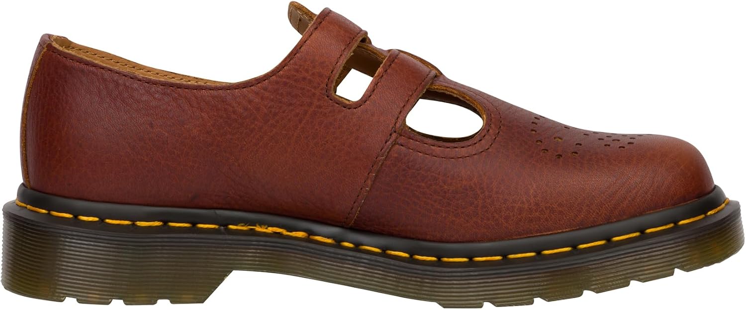 Dr. Martens Women's 8065 Mary Jane Leather Flat Shoe Cashew Ambassador