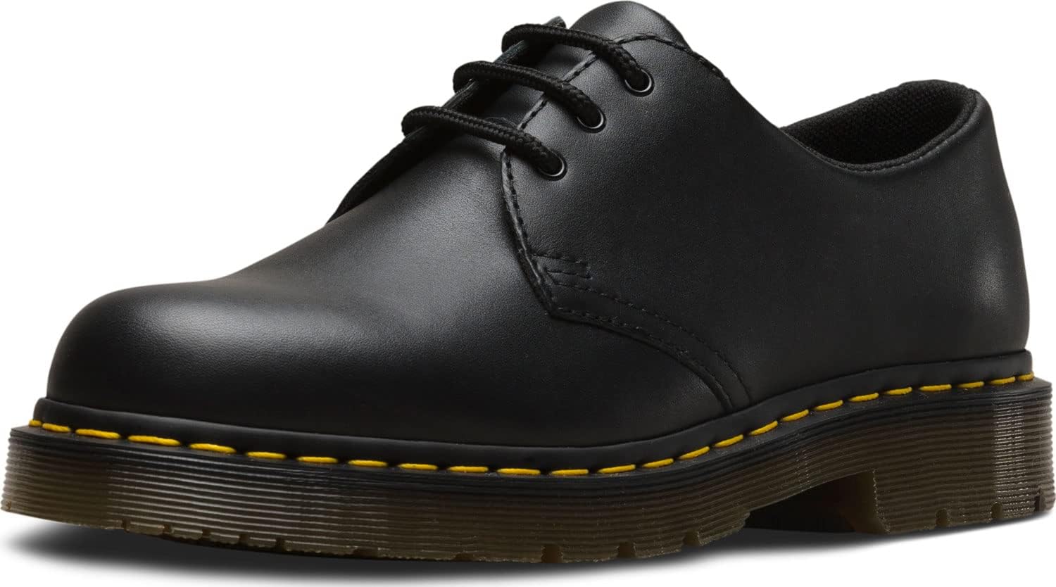 Dr. Martens Womens 1461 Slip Resistant Oxford Shoes Black Industrial Full Grain