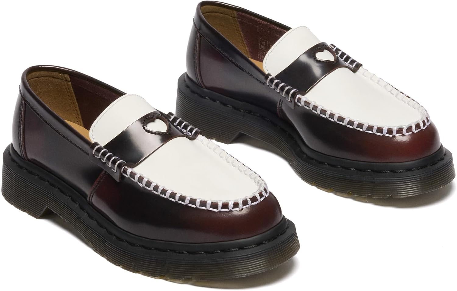Dr. Martens Womens Penton Heart Cherry RedWhite