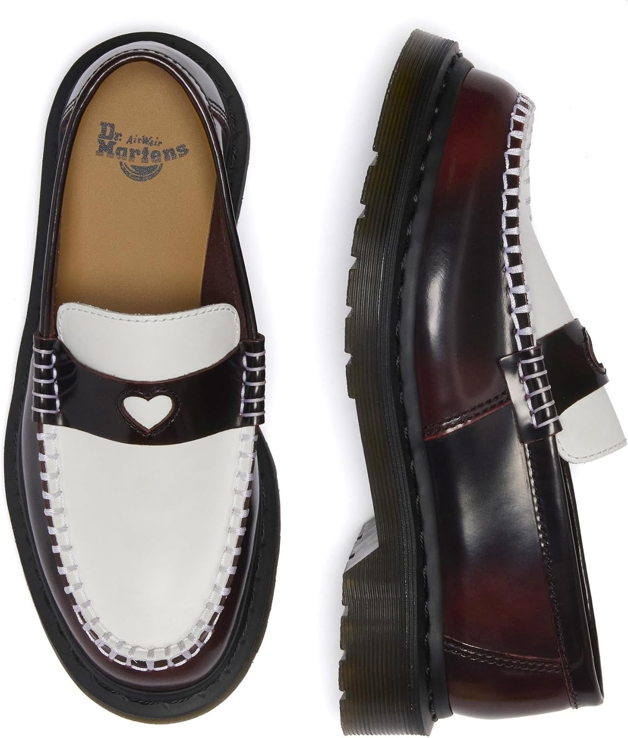 Dr. Martens Womens Penton Heart Cherry RedWhite