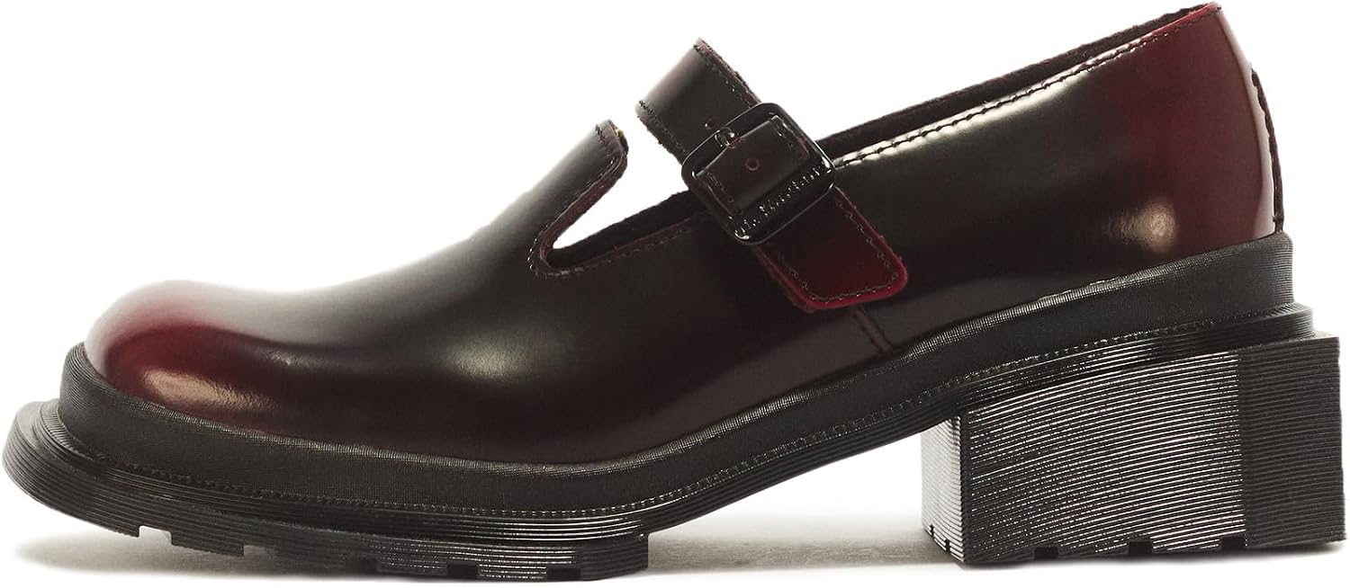 Dr. Martens Women's Maybole Mary Jane Black+cherry Red Arcadia