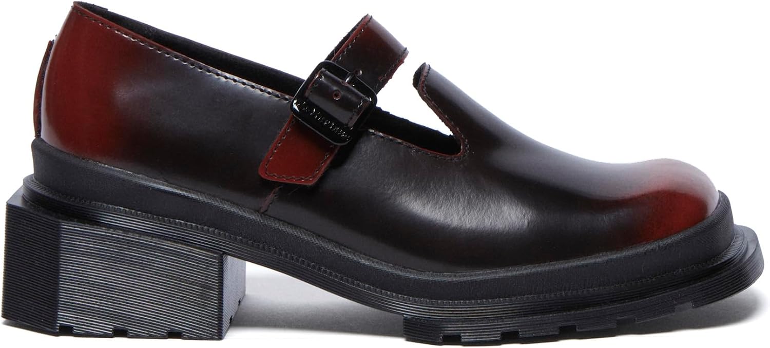Dr. Martens Women's Maybole Mary Jane Black+cherry Red Arcadia