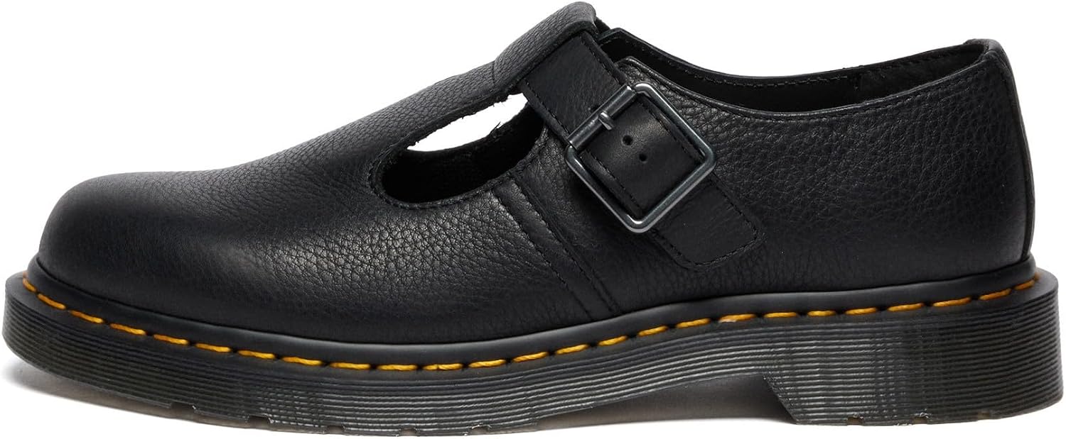 Dr. Martens Womens Polley T-bar Shoes Black