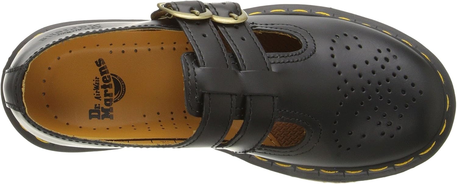 Dr. Martens Women's 8065 Mary Jane Leather Flat Shoe Black