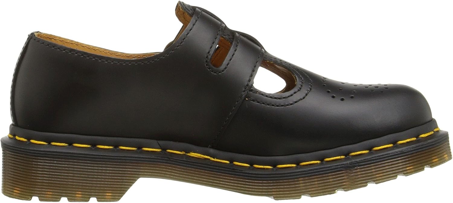 Dr. Martens Women's 8065 Mary Jane Leather Flat Shoe Black