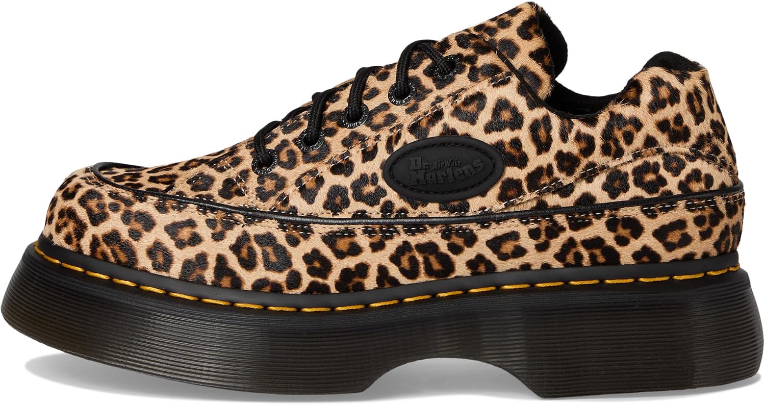 Dr. Martens Unisex-Adult Buzz 5i Shoe Light Tan Mini Leopard Spot