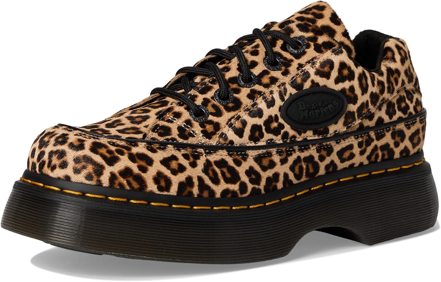 Dr. Martens Unisex-Adult Buzz 5i Shoe Light Tan Mini Leopard Spot