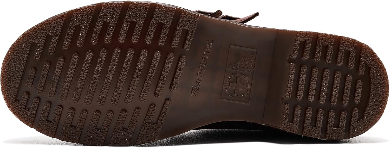 Dr. Martens Women's 8065 Mary Jane Leather Flat Shoe Cherry Red 1