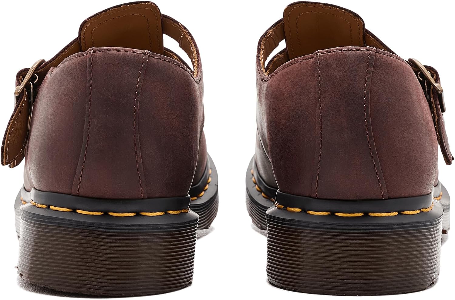 Dr. Martens Women's 8065 Mary Jane Leather Flat Shoe Cherry Red 1