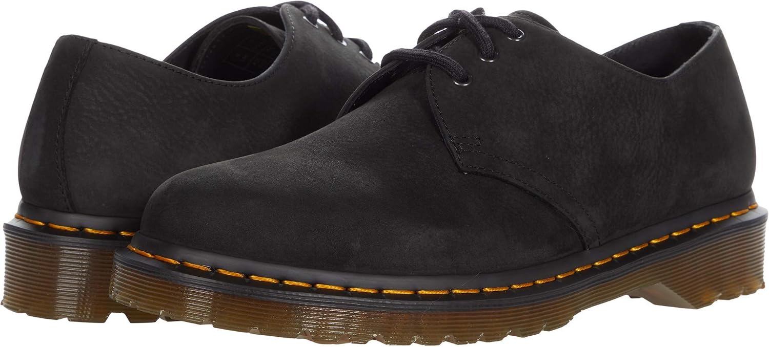 Dr. Martens Men's 1460 Dm's Waterproof Fashion Boot Black Milled Nubuck
