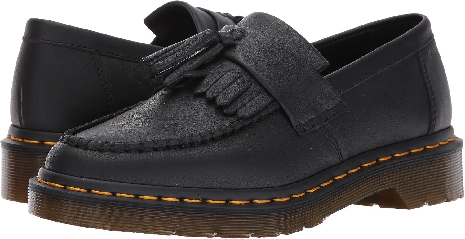 Dr. Martens Unisex Adrian Slip-On Loafer Black Virginia