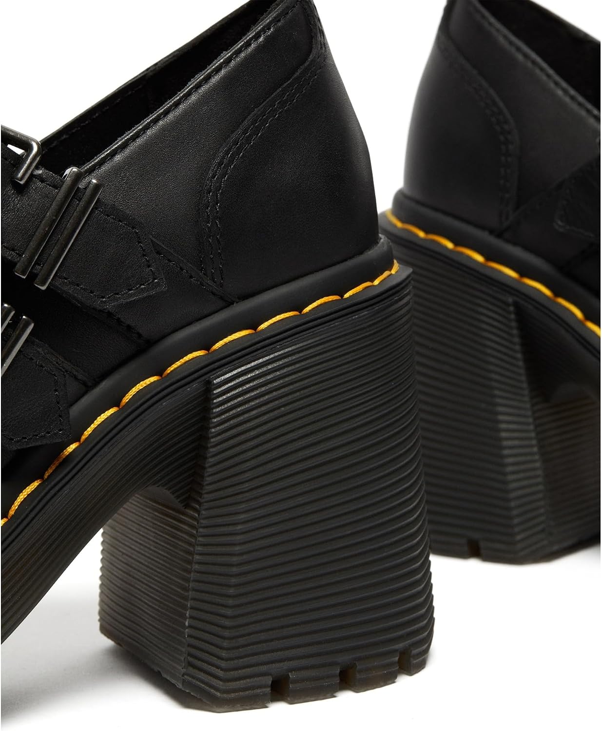 Dr. Martens Women's Eviee Mary Jane Leather Heeled Shoe Black Sendal
