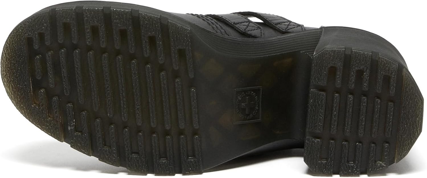 Dr. Martens Women's Eviee Mary Jane Leather Heeled Shoe Black Sendal