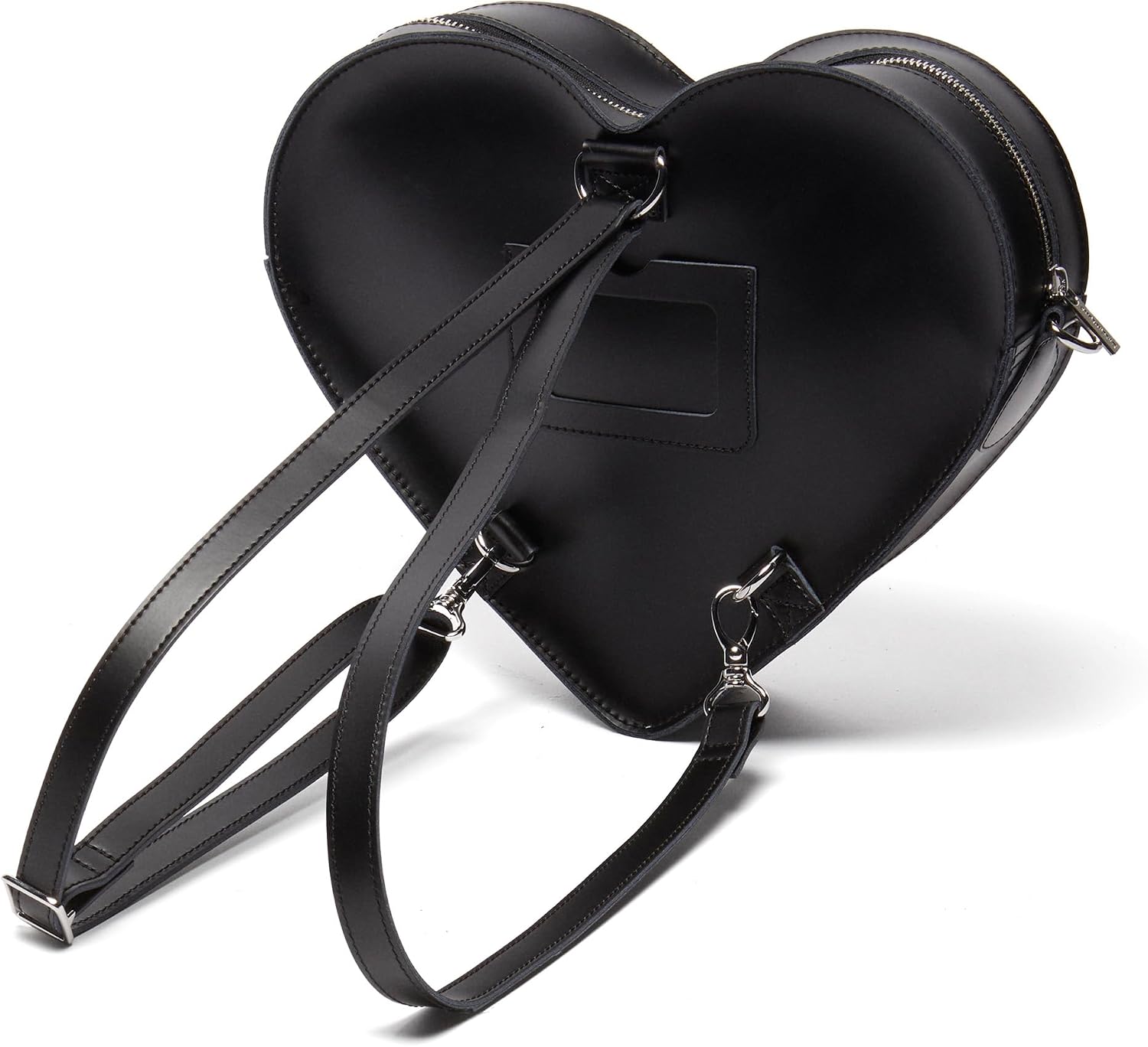 Dr. Martens Transparent Heart Shaped Backpack Black Kiev+leopard Hair-on