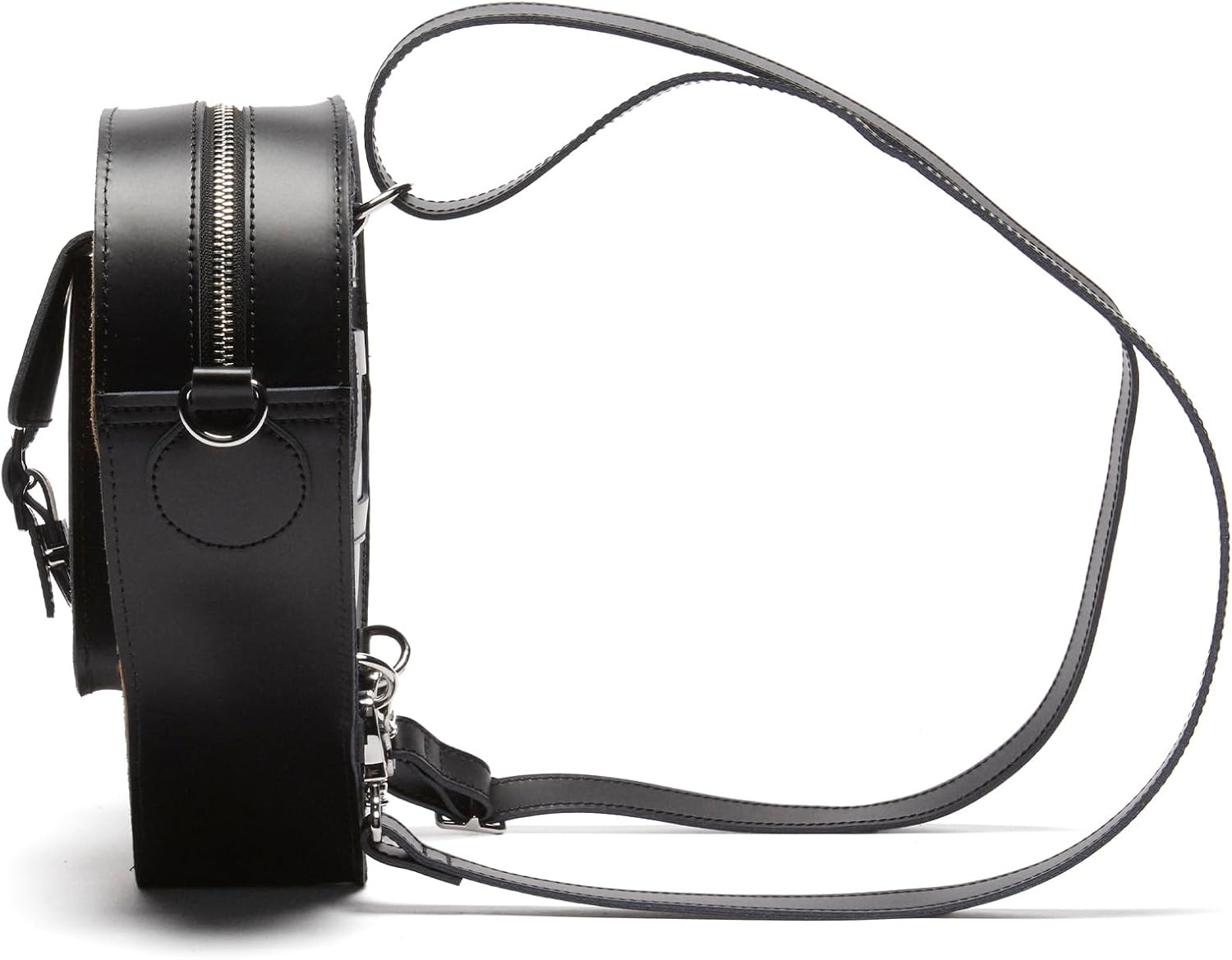 Dr. Martens Transparent Heart Shaped Backpack Black Kiev+leopard Hair-on