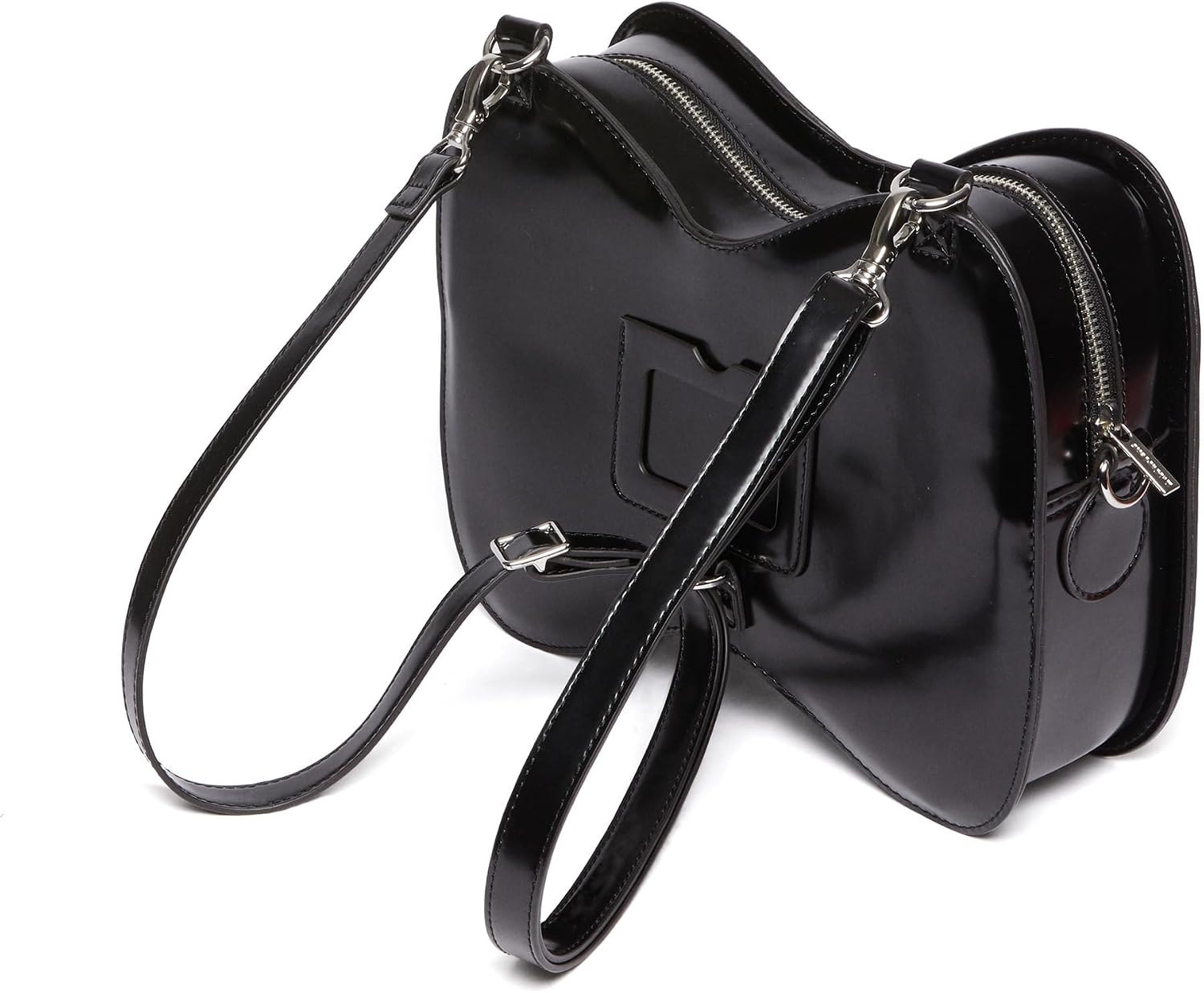 Dr. Martens Vegan Leather Bow Shaped Bag, Black Oxford Rub Off