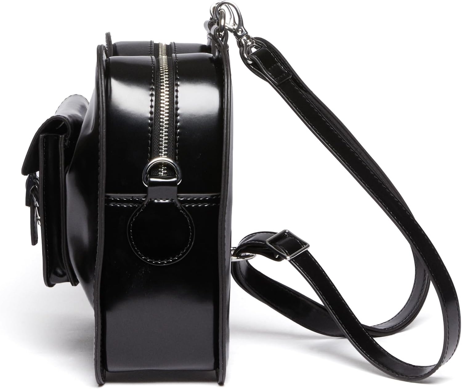 Dr. Martens Vegan Leather Bow Shaped Bag, Black Oxford Rub Off