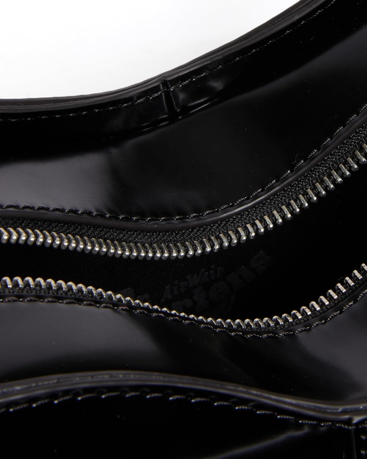 Dr. Martens Vegan Leather Bow Shaped Bag, Black Oxford Rub Off