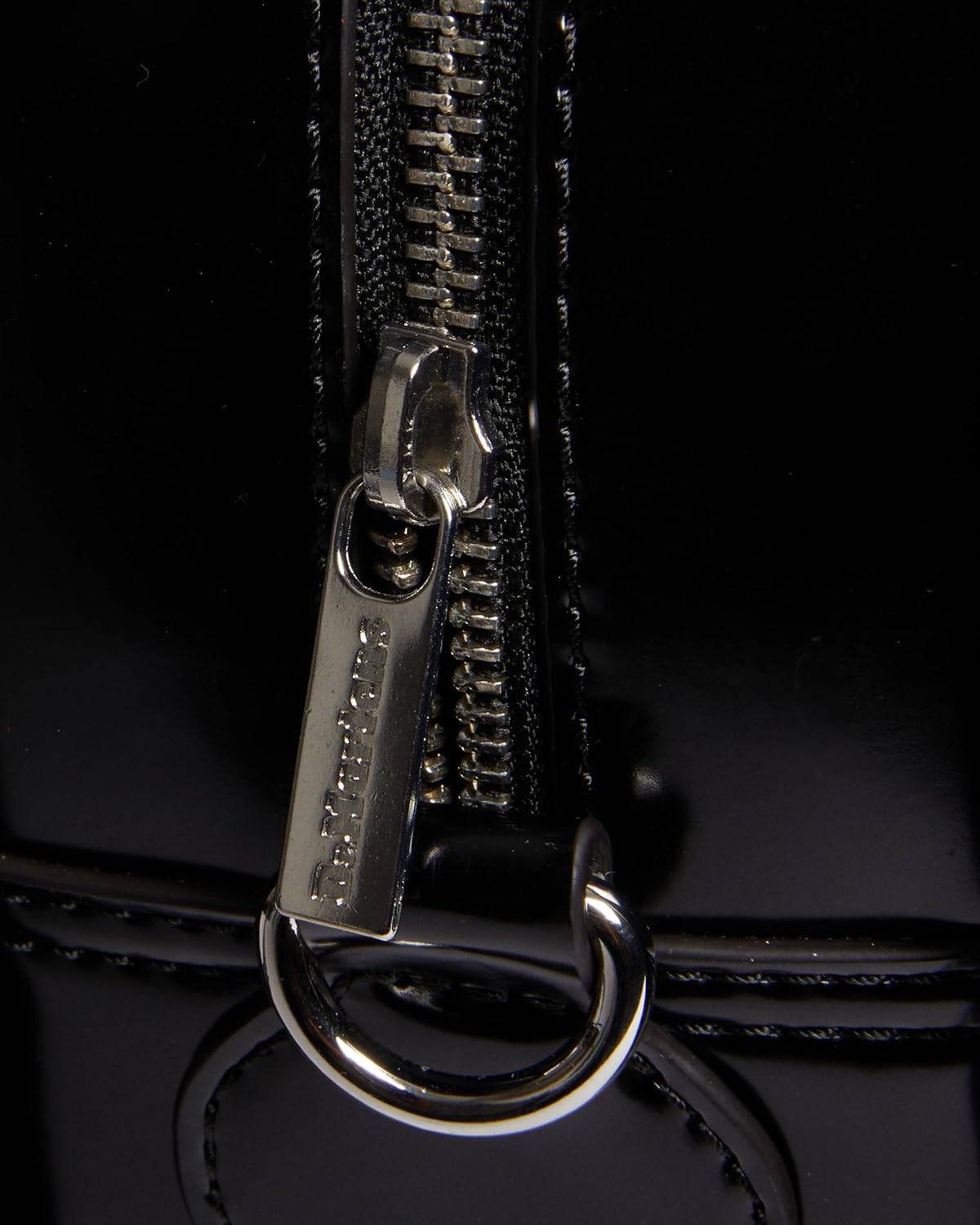 Dr. Martens Vegan Leather Bow Shaped Bag, Black Oxford Rub Off