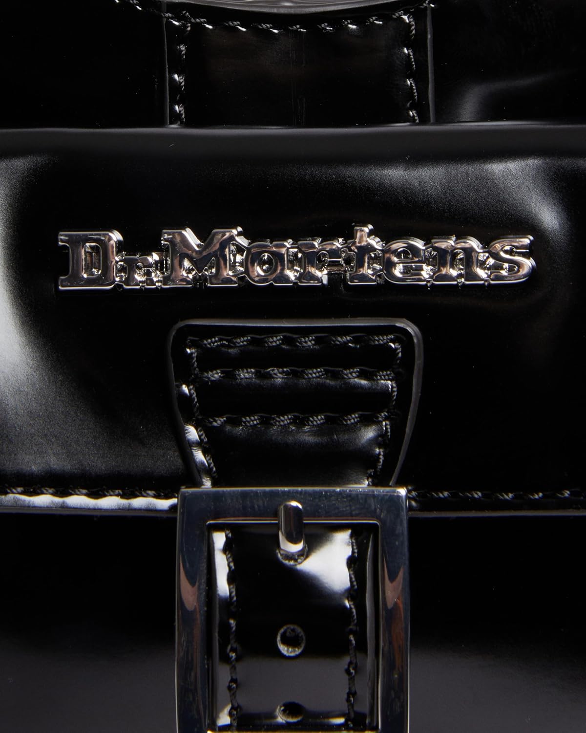 Dr. Martens Vegan Leather Bow Shaped Bag, Black Oxford Rub Off