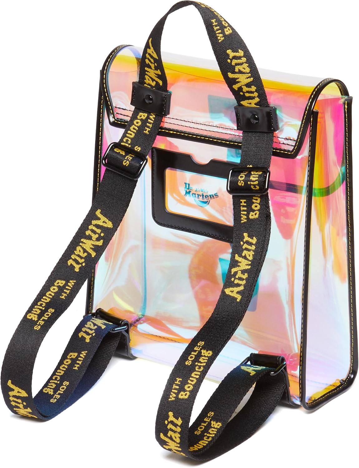 Dr. Martens Leather Box Backpack Black Iridescent Pu+felix Rub Off