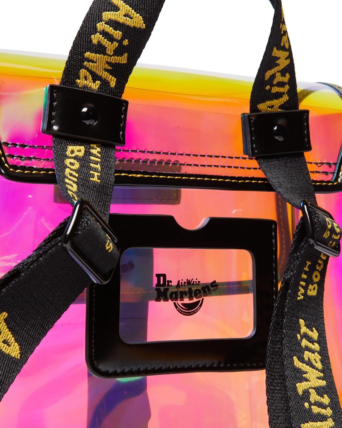 Dr. Martens Leather Box Backpack Black Iridescent Pu+felix Rub Off