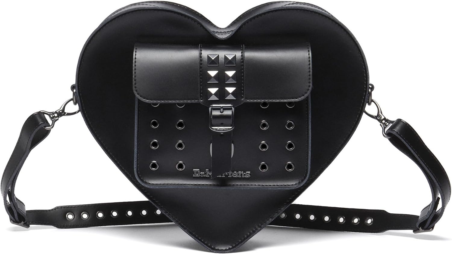 Dr. Martens Transparent Heart Shaped Backpack Black Kiev